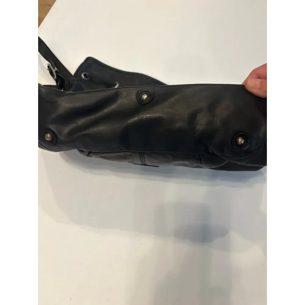 FRYE BROOKE LEATHER STUDDED HANDBAG $378